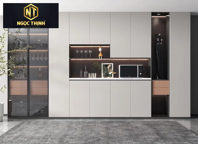 TỦ RƯỢU NGỌC THỊNH VỎ GỖ CAO CẤP